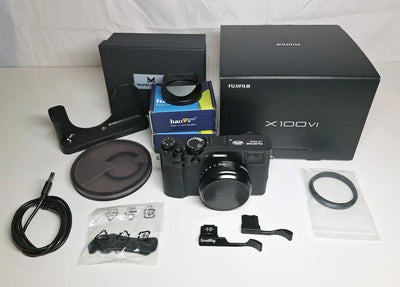 Fujifilm X100VI Black + Lots of Extras. Only 200 shot shutter count.