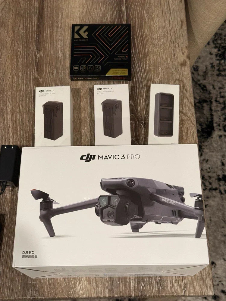 DJI Mavic 3 Pro With RC, 3 Batteries, Charging Hub, ND Filters