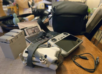 BUNDLE DJI Mini 4 Pro & RC2 Remote + 4 Batteries & Charger+Case+Filters+512GB SD