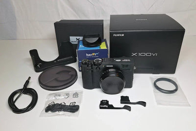 Fujifilm X100VI Black + Lots of Extras. Only 200 shot shutter count.